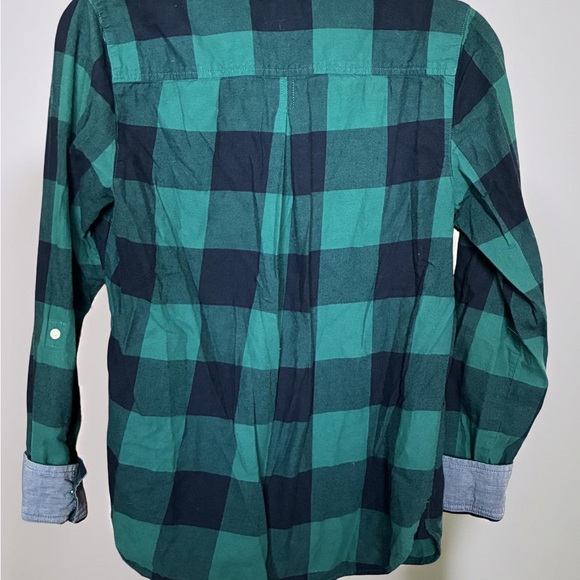 Tommy Hilfiger Green and Navy Plaid Shirt - Picture 2 of 3